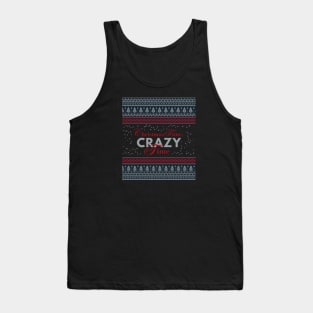 Christmas Time Crazy Time, Norwegian Christmas Sweater, Ugly Xmas, Funny Tank Top